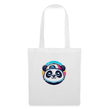 Kawaii Panda with Cap - Tote Bag - white - Front
