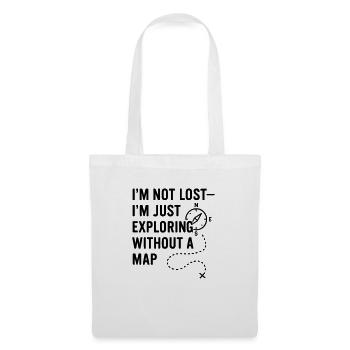 0002 Explorer sans carte - Sac en tissu - blanc - Devant