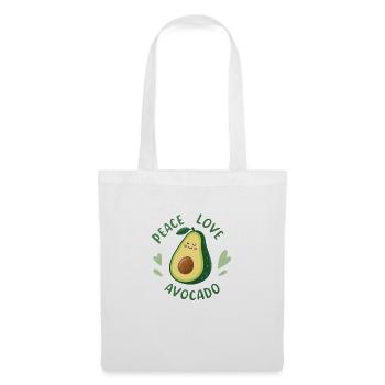 Paix Amour Avocat - Sac en tissu - blanc - Devant