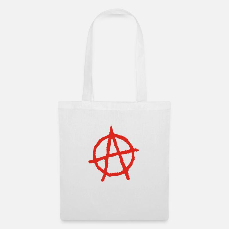 Anarchie Symbol - Stoffbeutel - Weiß