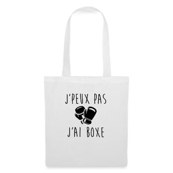 J'peux pas j'ai boxe - Sac en tissu - blanc - Devant