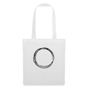 Ring Kreis Circle Zirkel 1 - Stoffbeutel - Weiß - Vorne