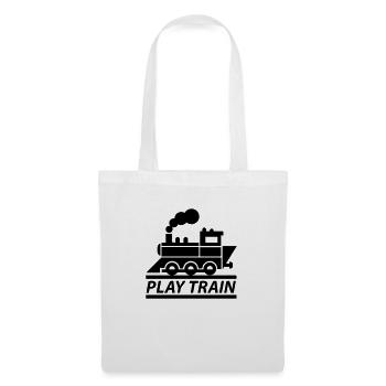 PLAY TRAIN - Stoffbeutel - Weiß - Vorne
