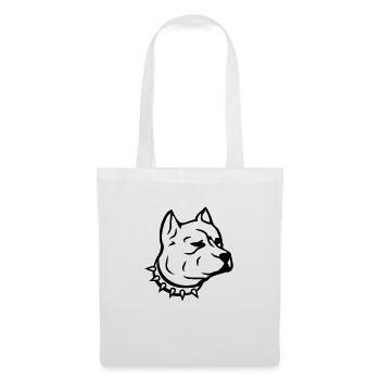 pit_dog_c1 - Stoffbeutel - Weiß - Vorne