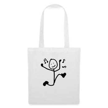 garçons de danse - Sac en tissu - blanc - Devant