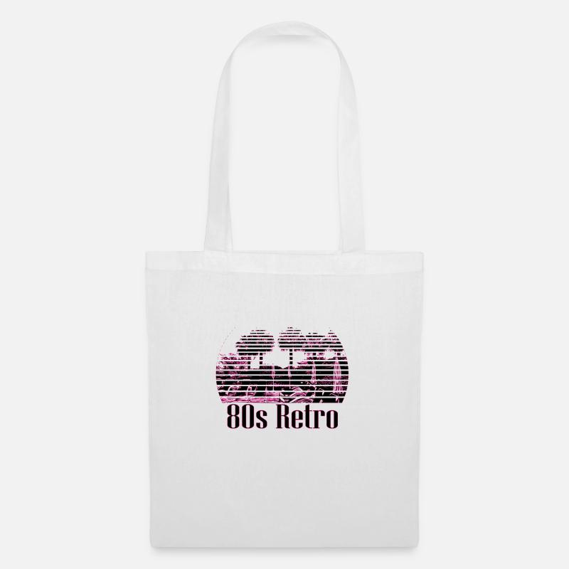 80s_Retro - Stoffbeutel - Weiß