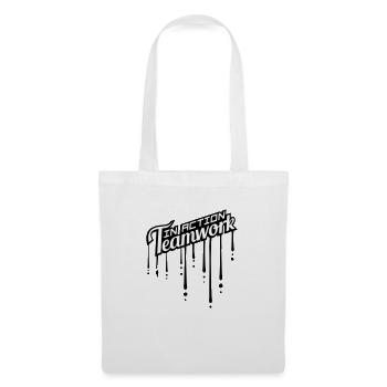 stempel graffiti tropfen freunde logo gemeinsam te - Tote Bag - white - Front