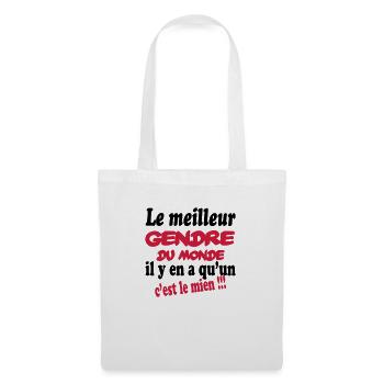Le meilleur gendre du monde c'est le mien !! - Sac en tissu - blanc - Devant