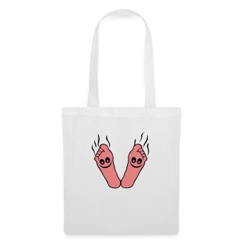 fussgeruch rauch stinken - Sac en tissu - blanc - Devant