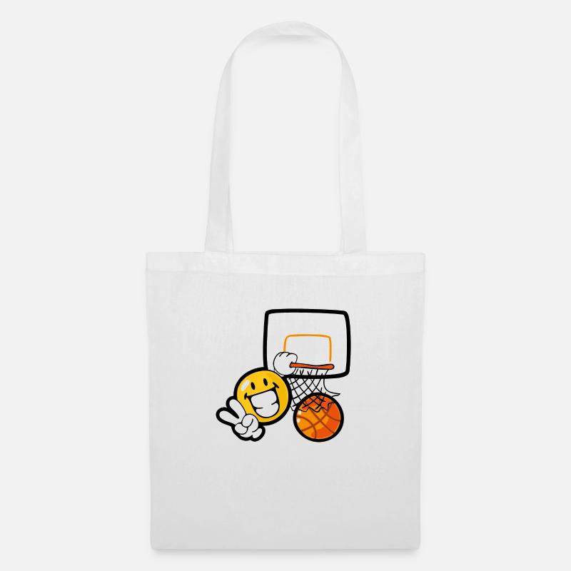 Smiley Basketball - Mulepose - hvid