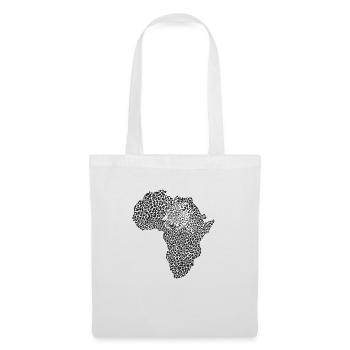 Afrika map leopard - Stoffbeutel - Weiß - Vorne