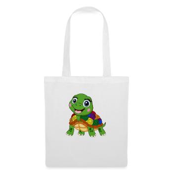 arc-en-ciel tortue lgbt tank animal lgbtqia - Sac en tissu - blanc - Devant