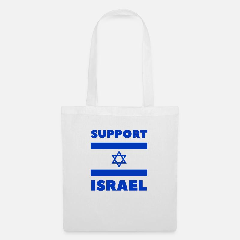 Support Israel - Stoffbeutel - Weiß
