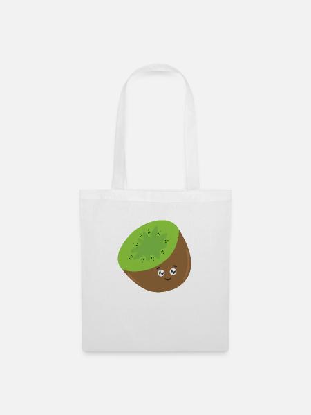 Kiwi - Stoffbeutel - Weiß