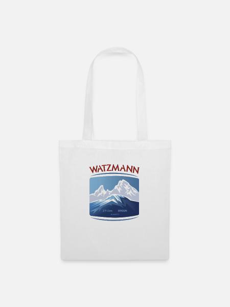Watzmann Bayern Alps Berchtesgaden - Stoffbeutel - Weiß