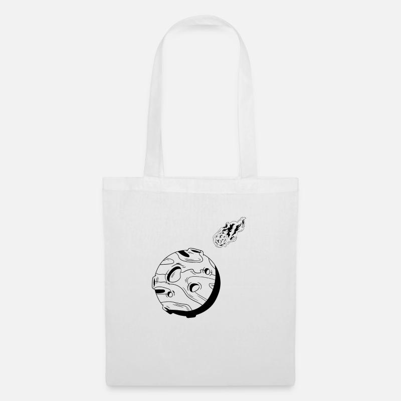 Planet and Comet - Tote Bag - white