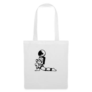 Astronaut Yoga Lustig Geschenkidee - Stoffbeutel - Weiß - Vorne