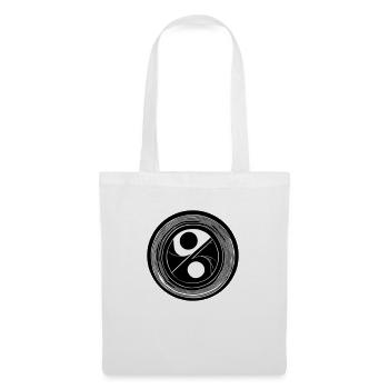 Yin Yang Signe Symbole Paix Bonheur Vecteur 15 - Sac en tissu - blanc - Devant