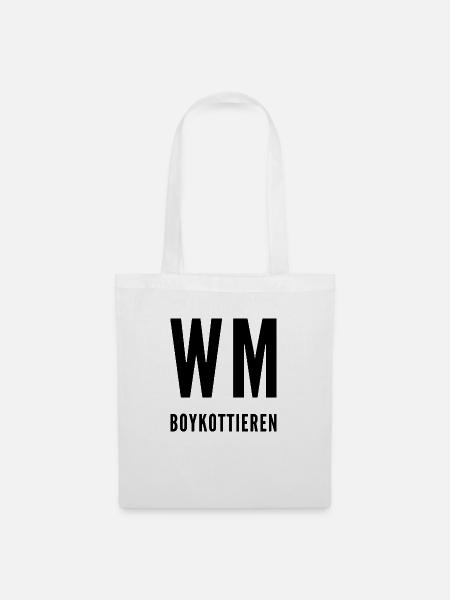 WM Katar - Stoffbeutel - Weiß