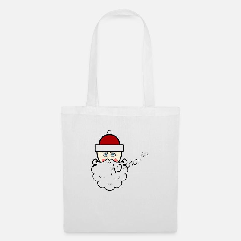 Santa hohoho - Stoffbeutel - Weiß