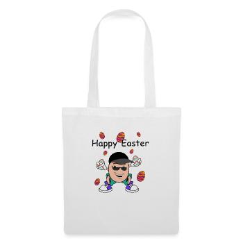 Happy Easter Shirt - Stoffbeutel - Weiß - Vorne