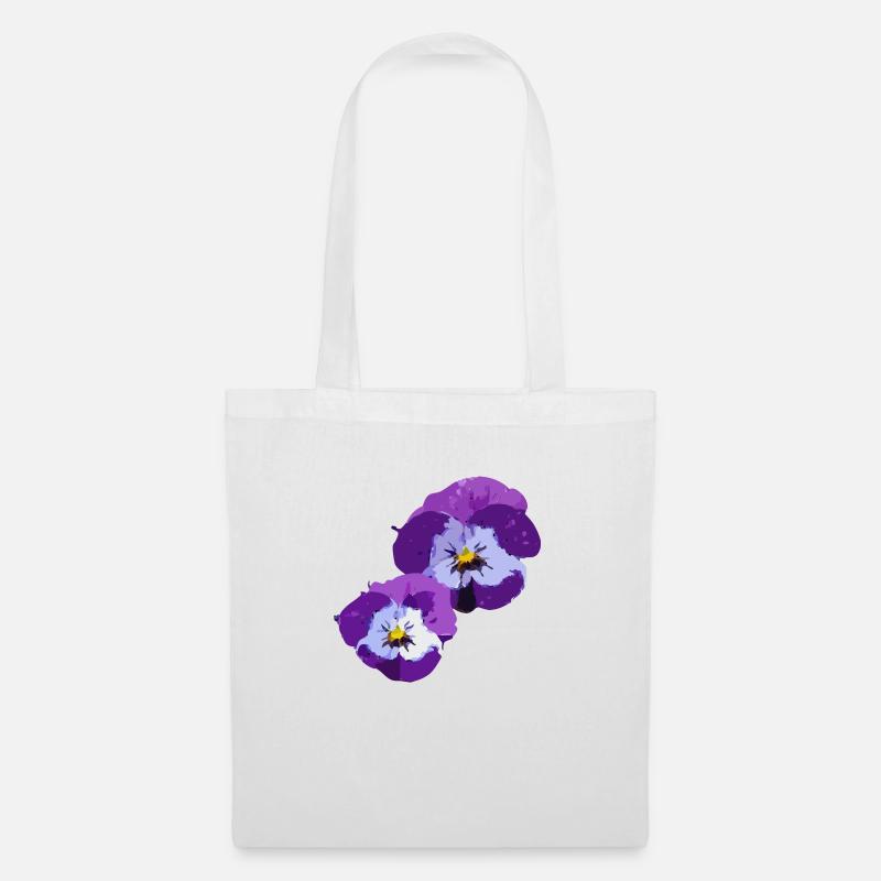 Pensées - Sac en tissu - blanc