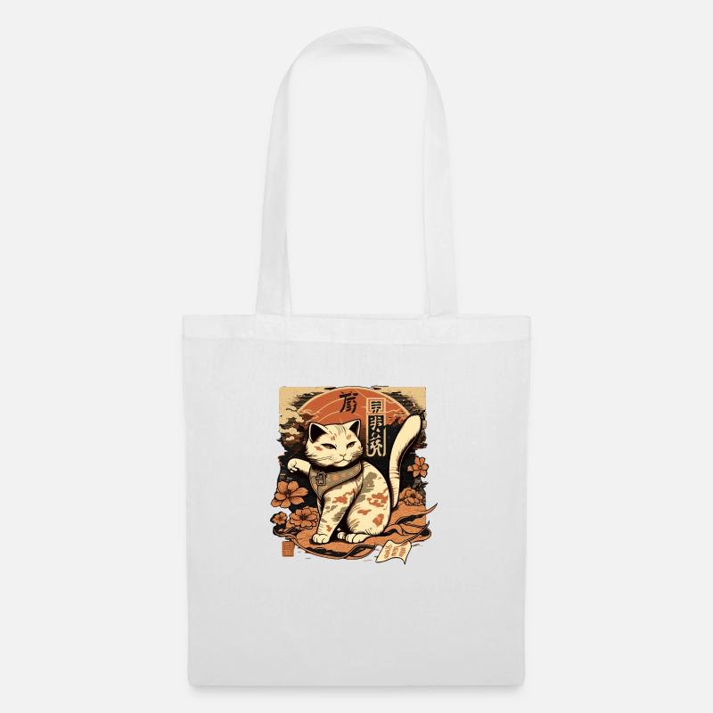 neko neko4 - Sac en tissu - blanc