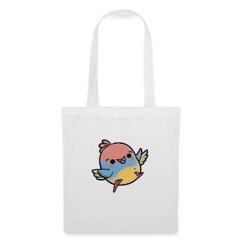Kawaii Cute Happy Colorful Bird Dancing - Tote Bag - white - Front