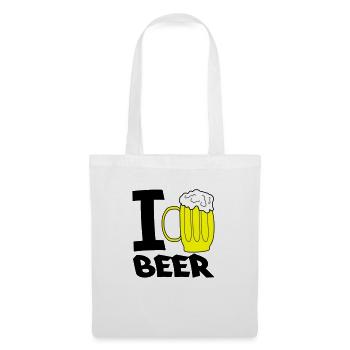 i love beer - Tote Bag - white - Front