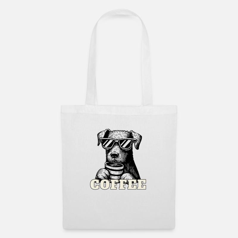 Coffee Dog - Stoffbeutel - Weiß
