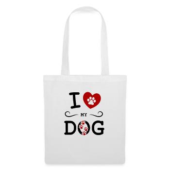 I love my dog - Tote Bag - white - Front