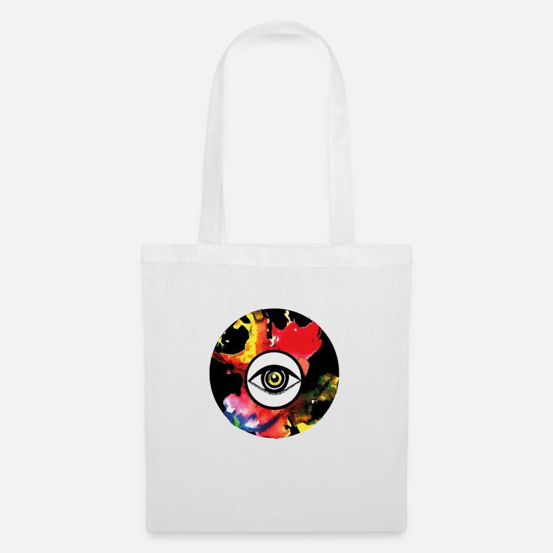 Das dritte Auge/Chakra - Stoffbeutel - Weiß