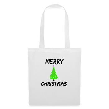 merry christmas - Stoffbeutel - Weiß - Vorne