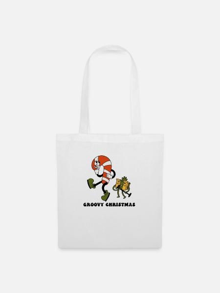 Grovy Christmas - Stoffbeutel - Weiß