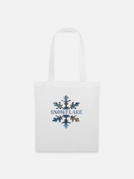 Snowflake - Stoffbeutel - Weiß