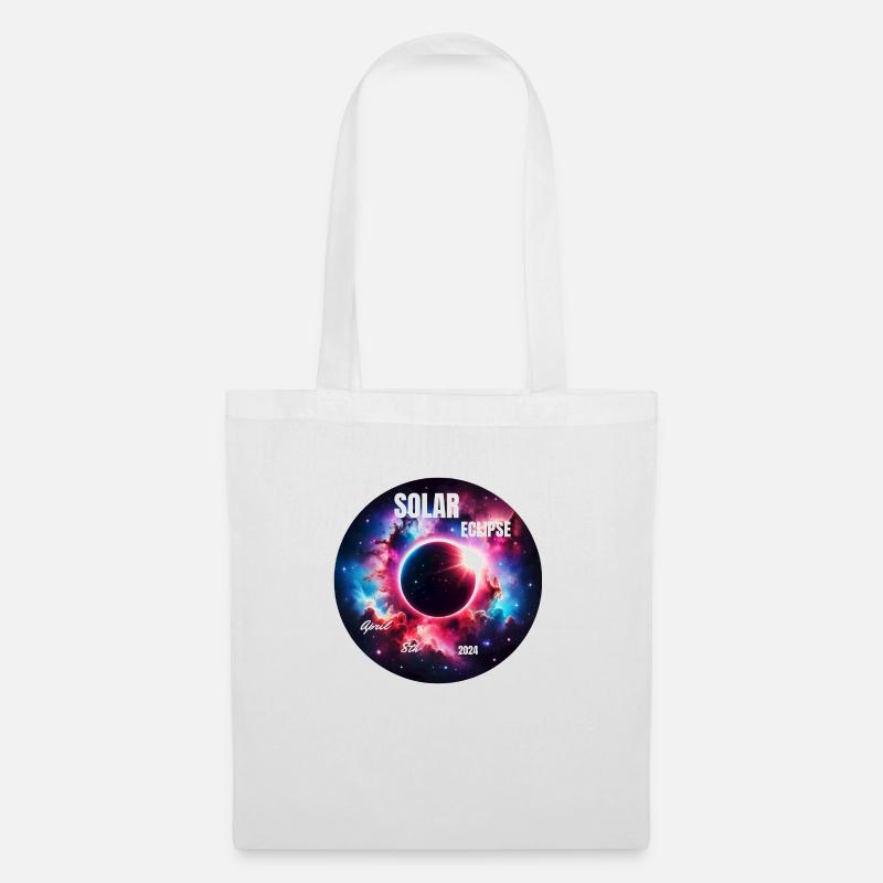 Éclipse solaire du 8 avril 2024 : Miracle céleste - Sac en tissu - blanc