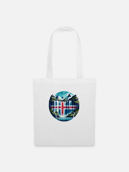 iceland Island 4 - Stoffbeutel - Weiß