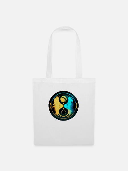 Yin-Yang-Harmonie - Stoffbeutel - Weiß