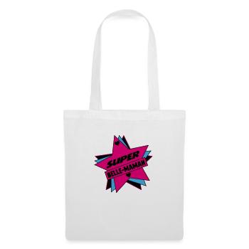 super BELLE MAMAN - Sac en tissu - blanc - Devant
