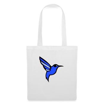 oiseau colibri - Sac en tissu - blanc - Devant