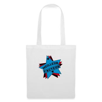 MEILLEUR FACTEUR - Sac en tissu - blanc - Devant