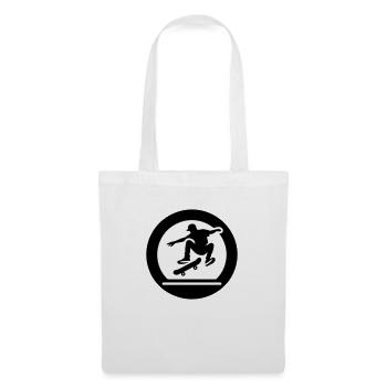 Skateboarder flip - Tote Bag - white - Front