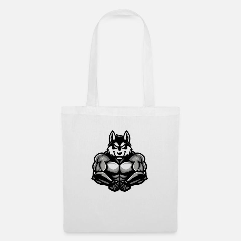 Dog Husky Comic - Stoffbeutel - Weiß