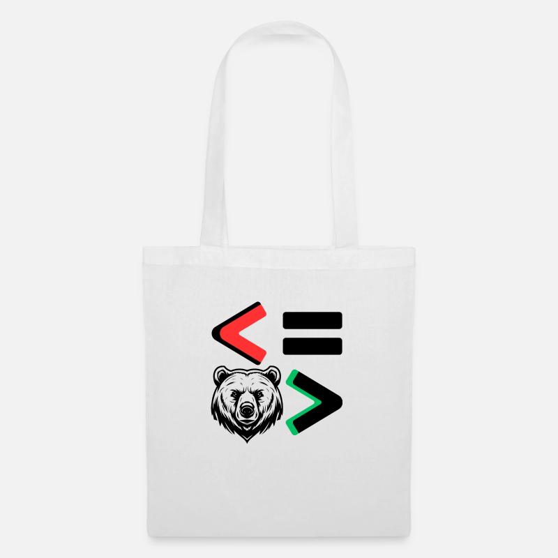 Less is More Bear - Tote Bag - white