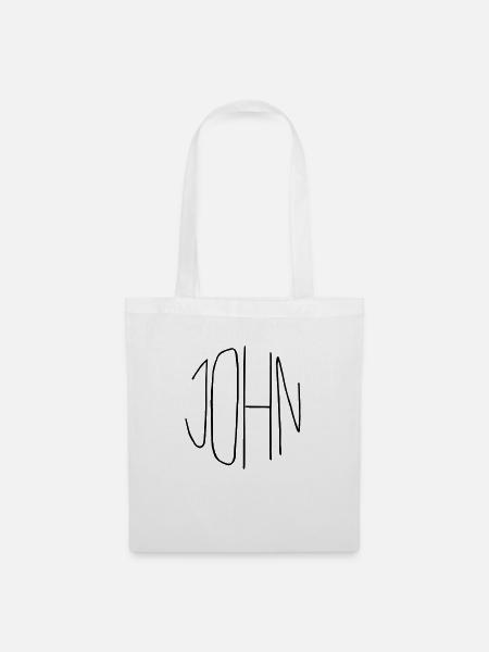 John - Stoffbeutel - Weiß