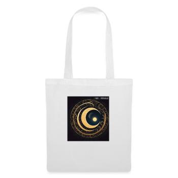 Zwei Spiralen - Mond und Spiralen - Stoffbeutel - Weiß - Vorne