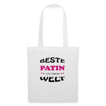 BESTE PATIN MARRAINE IN DER WELT - Sac en tissu - blanc - Devant
