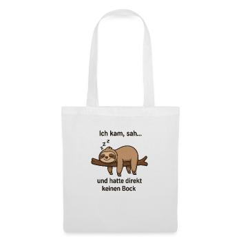 Paresseux Paresseux Collègue de travail de bureau Lève-tard - Sac en tissu - blanc - Devant