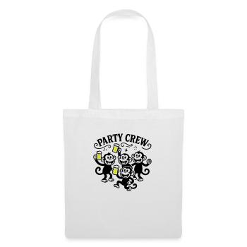 Party Crew Monkey Beer - Tote Bag - white - Front