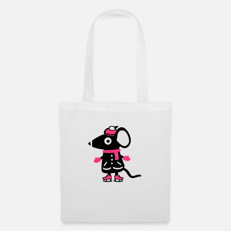 Mouse Figure Skating - Ice - Tote Bag - white